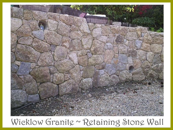 Granite Stone wall - Garden